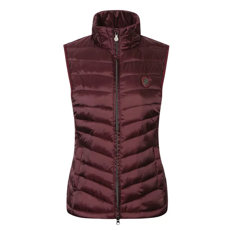 Covalliero Ladies Quilted Vest - Aubergine