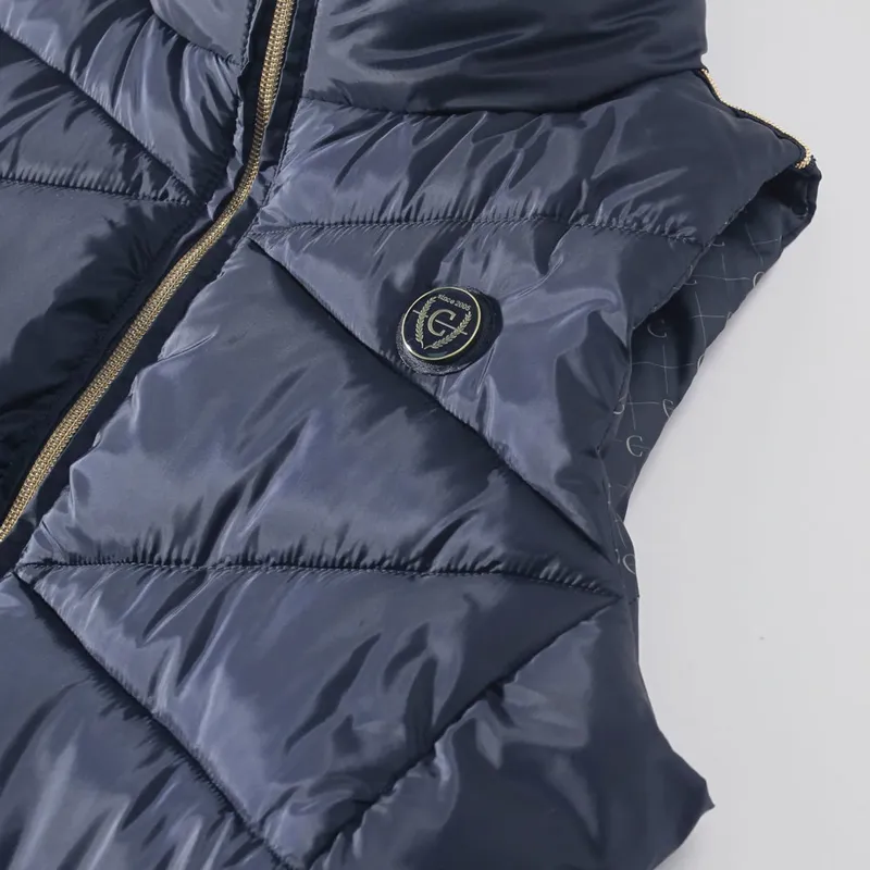 Covalliero Quilted Ladies Vest - Dark Navy-3