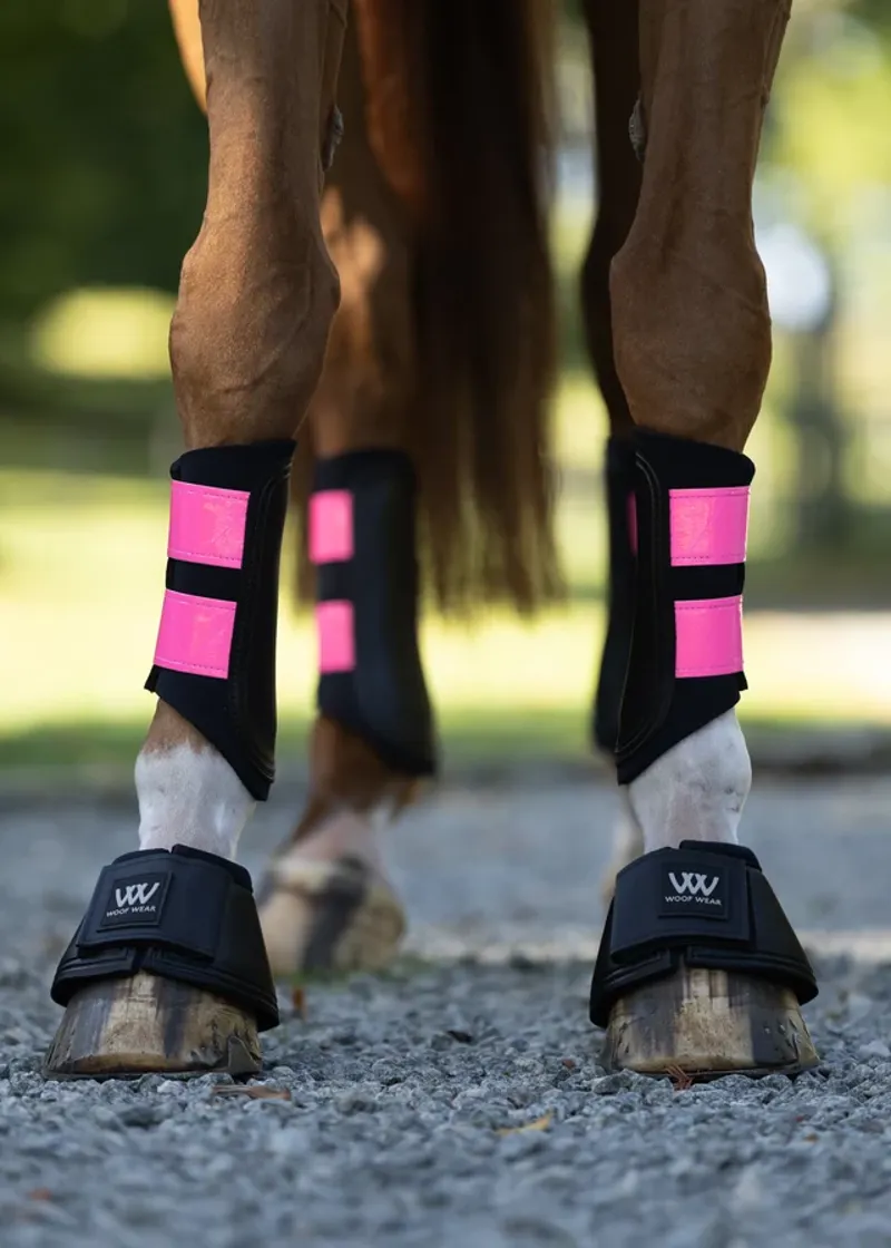 Woof Wear Club Brushing Boot - Reflective Pink-2