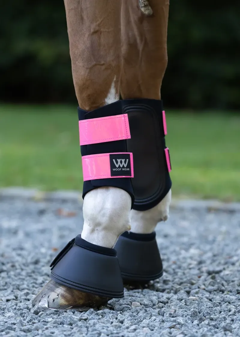 Woof Wear Club Brushing Boot - Reflective Pink-1