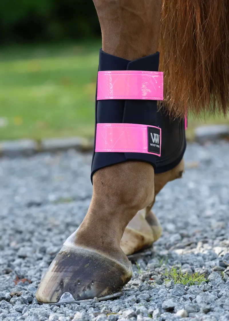 Woof Wear Club Brushing Boot - Reflective Pink-3