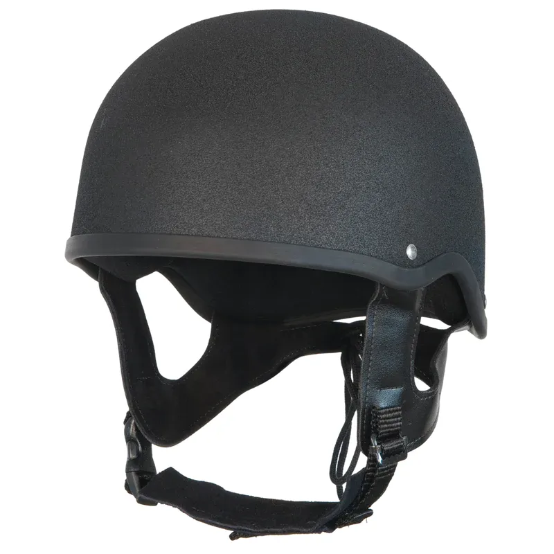 Champion Euro Deluxe Plus Jockey Helmet - Black
