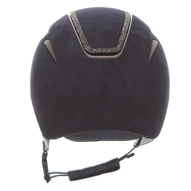 Evoke Callisto Classic Peak - Navy Suede Steel Crystal Frame-3