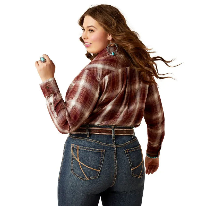 Ariat Billie Jean Western Shirt - Hearth Plaid-1