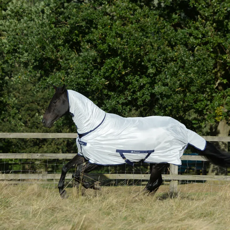 Bucas Freedom Fly Sheet Full Neck - Silver