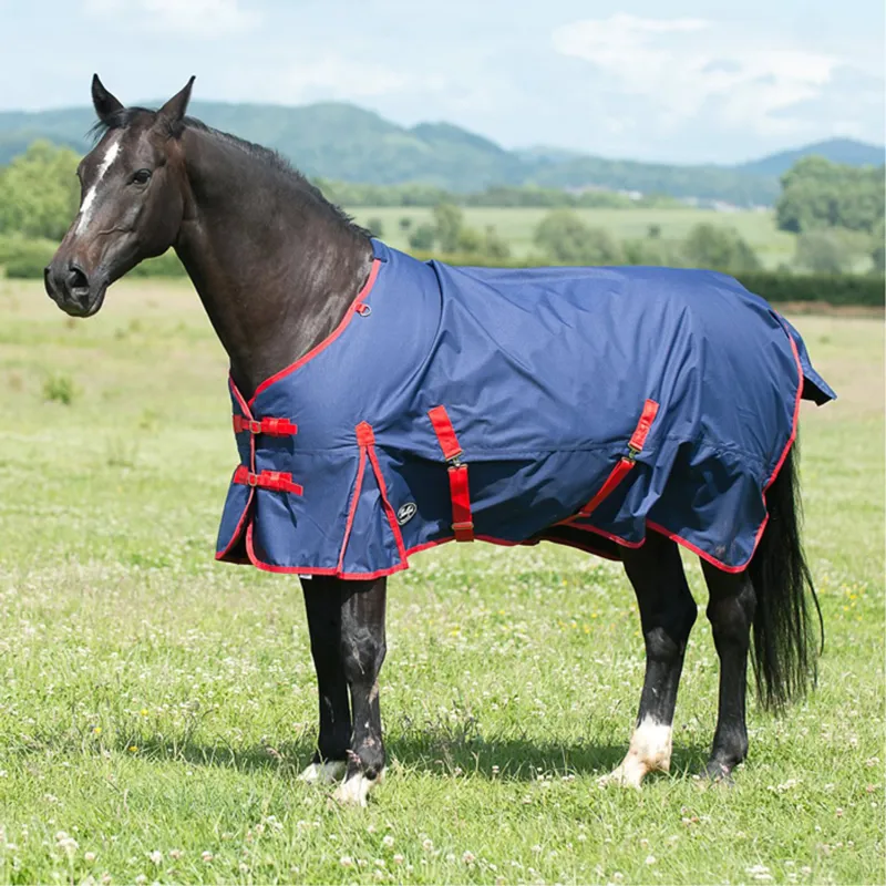 Gallop Trojan 200g Standard Turnout Rug - Navy/Red
