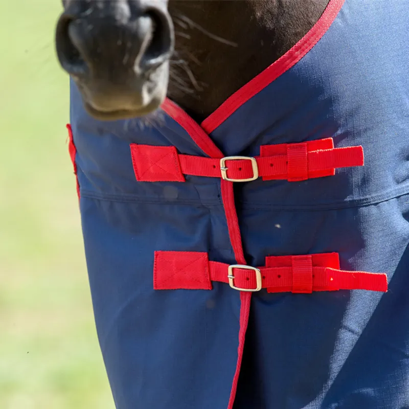 Gallop Trojan 200g Standard Turnout Rug - Navy/Red-2