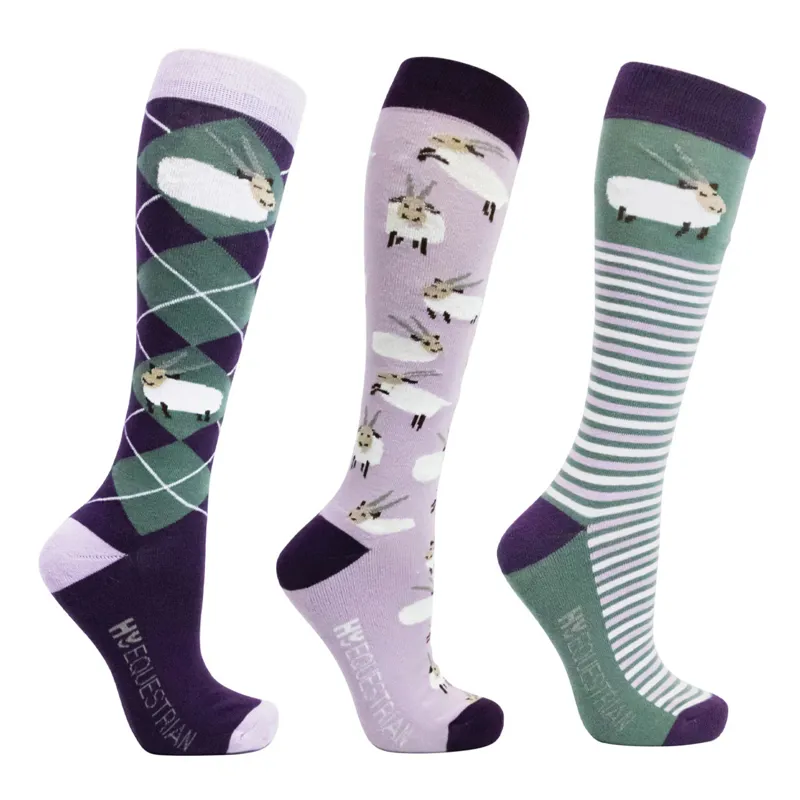 Hy Equestrian Gallant Goat Socks Adult 4-8