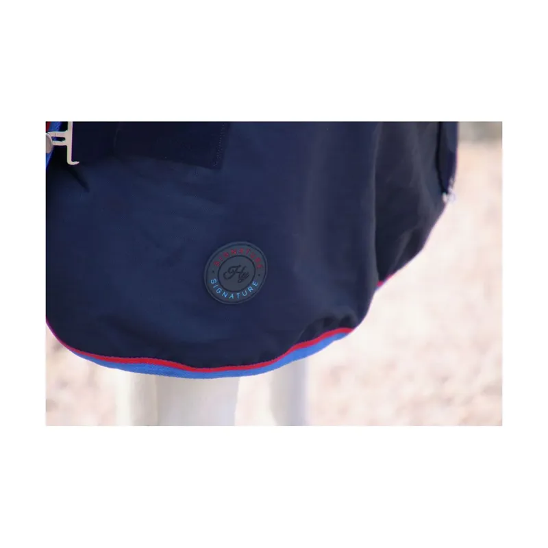 Hy Signature 200g Combi Turnout Rug - Navy/Red/Blue-1