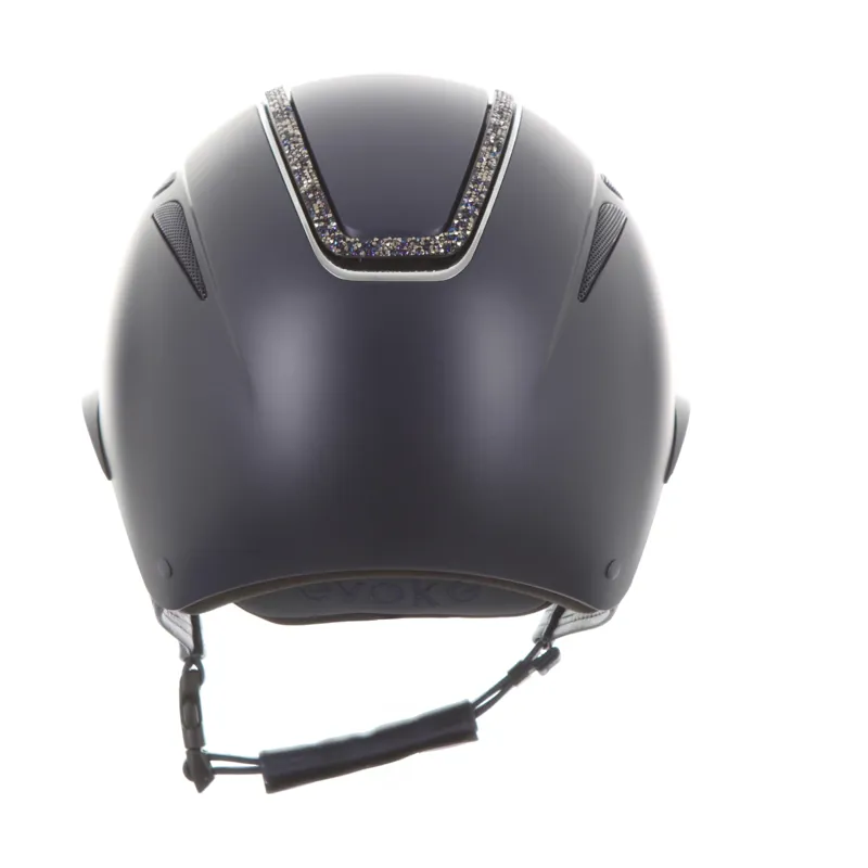 Evoke Callisto Wide Peak - Navy Silver Crystal Frame-3