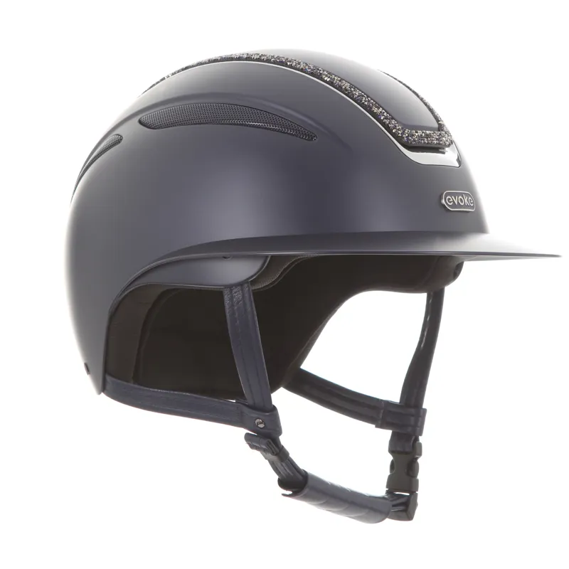 Evoke Callisto Wide Peak - Navy Silver Crystal Frame-2
