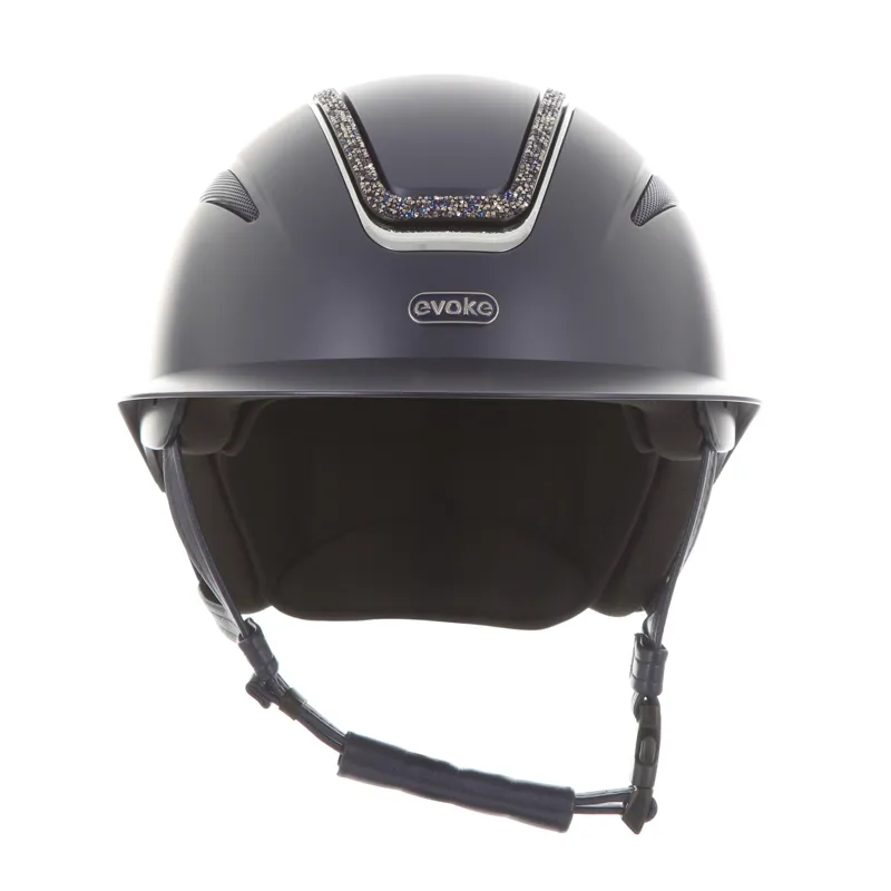 Evoke Callisto Wide Peak - Navy Silver Crystal Frame-1