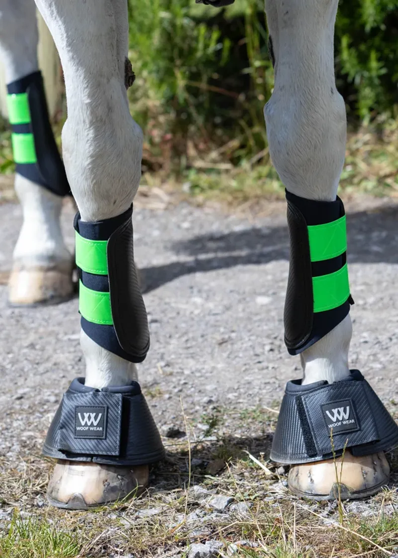 Woof Wear Club Brushing Boot - Reflective Lime-1