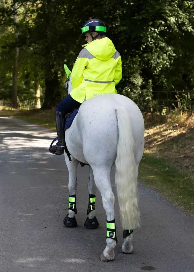 Woof Wear Club Brushing Boot - Reflective Lime-2