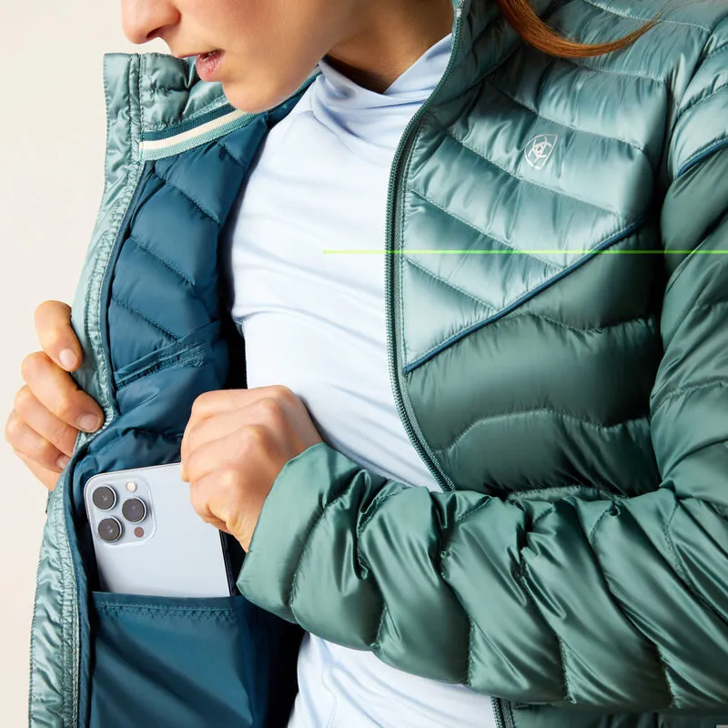 AriatTEK Ideal Down Insulated Jacket - Iridescent Arctic/Silver Pine-3