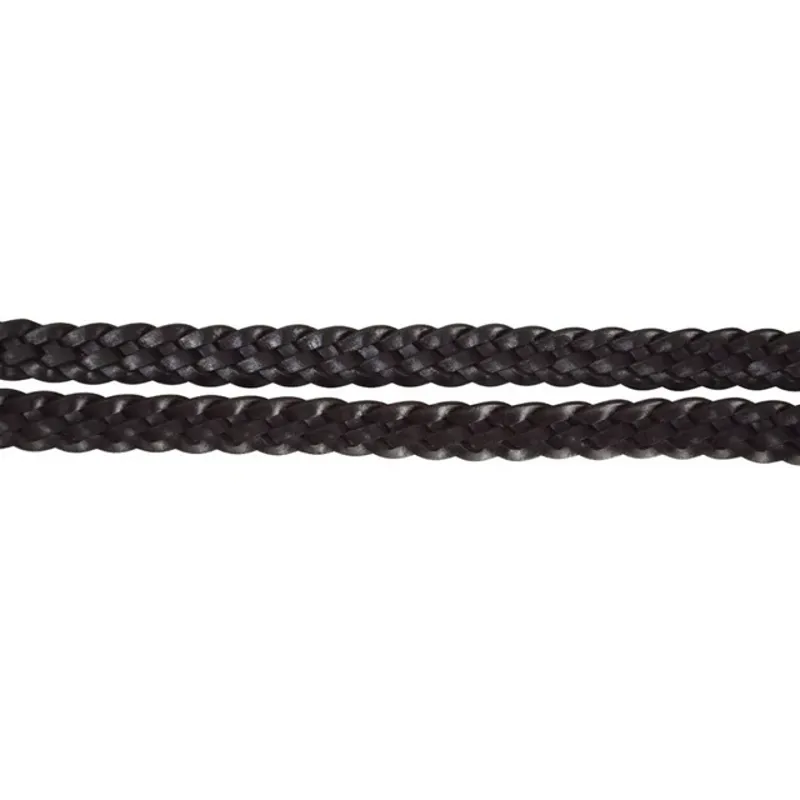 Hy Equestrian Plaited Reins - Black