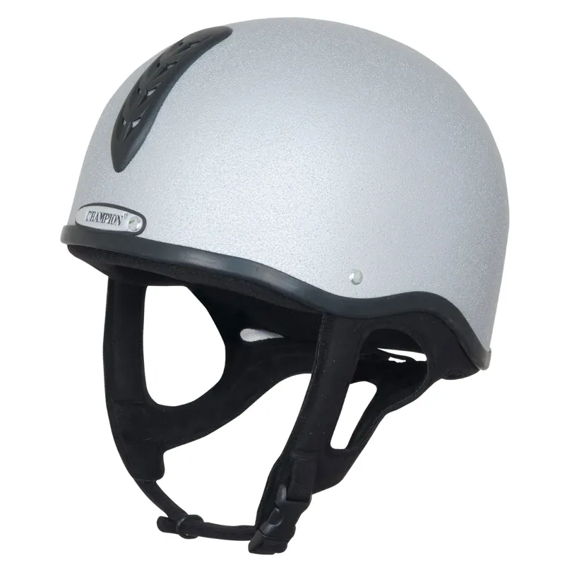 Champion Junior X-Air Plus Jockey Helmet - Silver