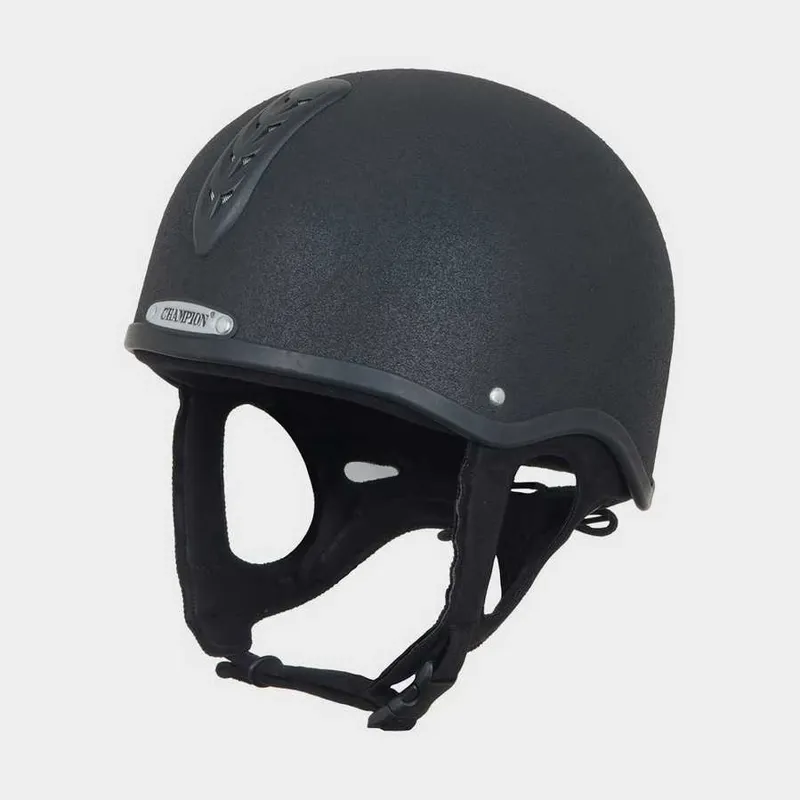 Champion Junior X-Air Plus Jockey Helmet - Black-1