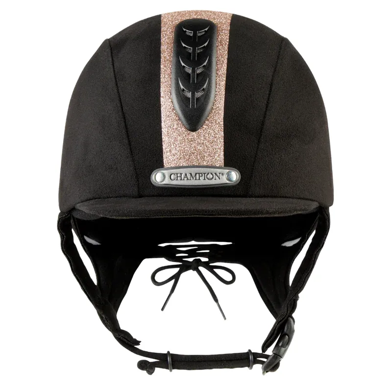Champion Junior X-Air Dazzle Plus Peaked helmet - Black/Rose