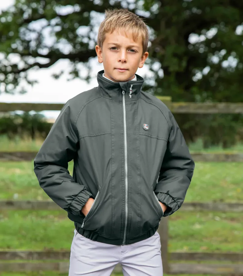 Premier Equine Junior Pro Rider Riding Jacket - Anthracite