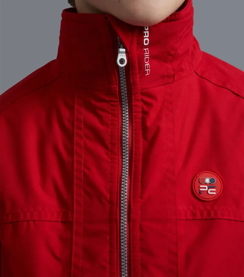 Premier Equine Junior Pro Rider Riding Jacket - Red-2