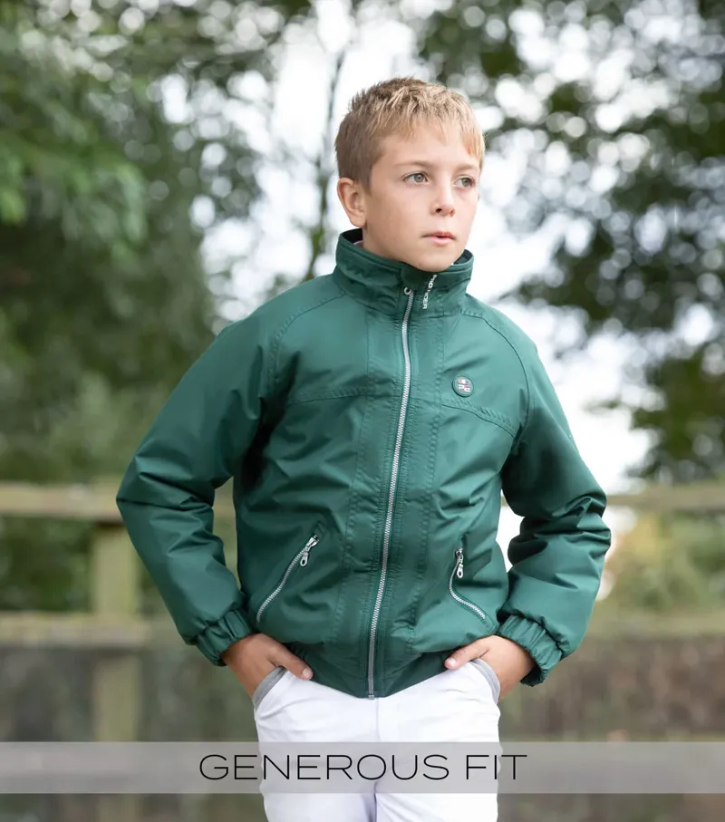 Premier Equine Junior Pro Rider Riding Jacket - Green-5
