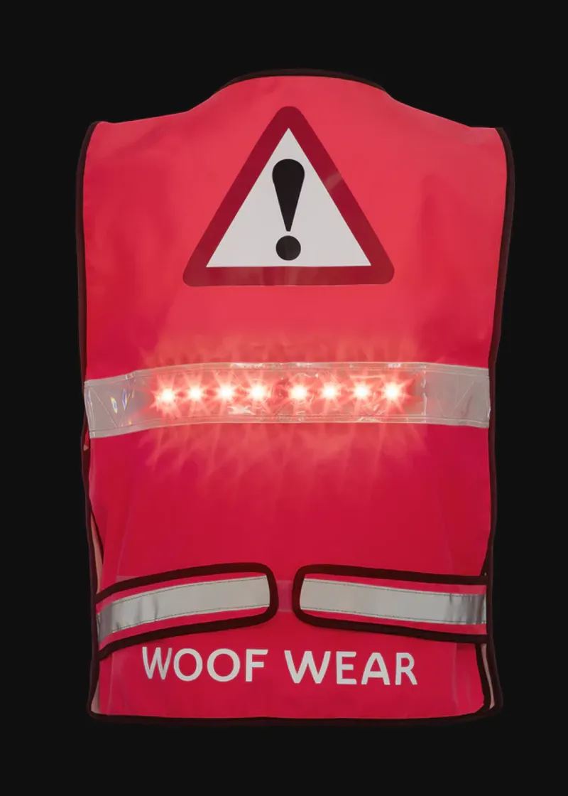 Woof Wear LED Hi Vis Riding Vest - Hi Vis Pink-1