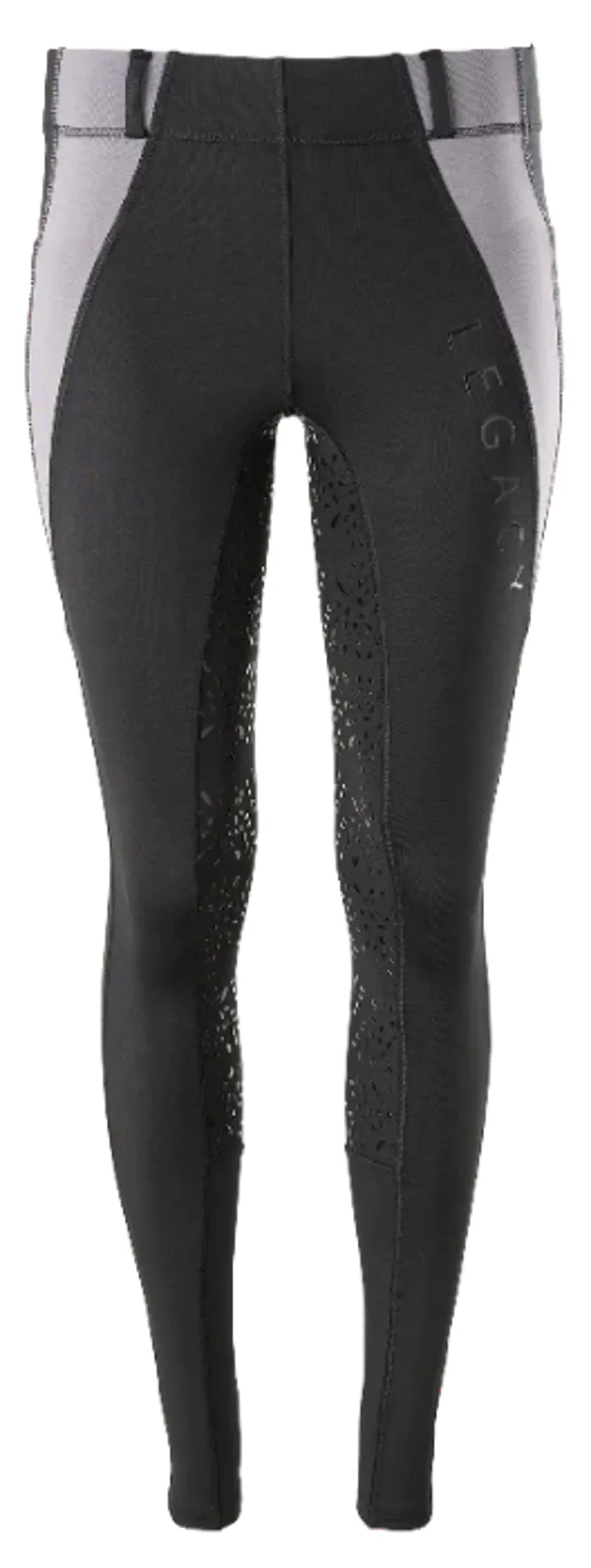 Legacy Ladies Riding Tights - Black/Grey