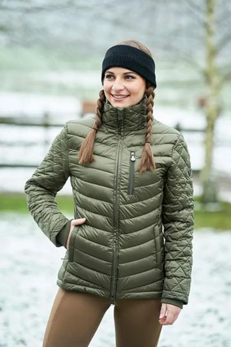 Covalliero Ladies Quilted Jacket - Khaki