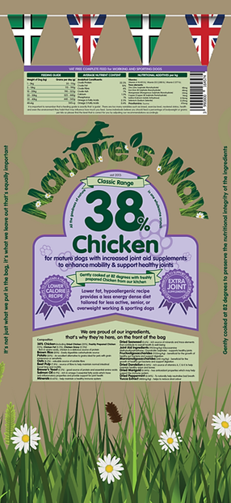 Nature's Way 38% Classic Chicken Light and Mature Dog Food