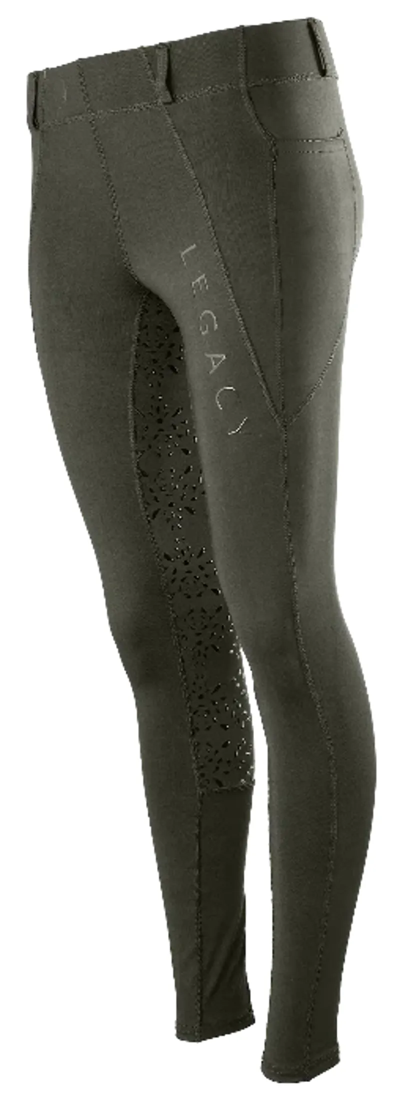 Legacy Ladies Riding Tights - Olive-1