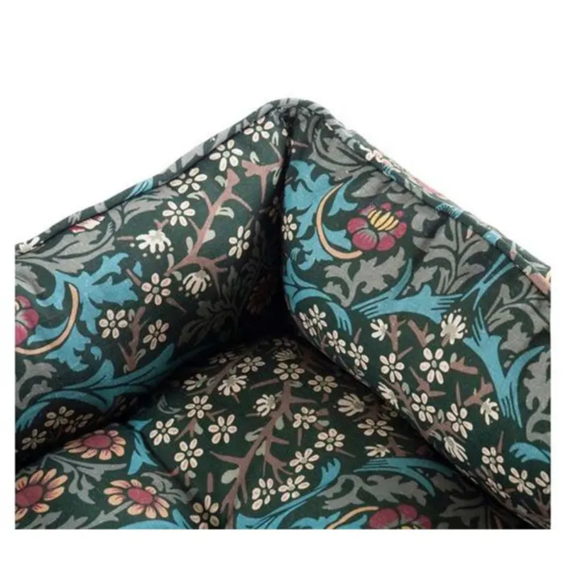 Morris and Co Square Bed - Blackthorn Print - Medium-2