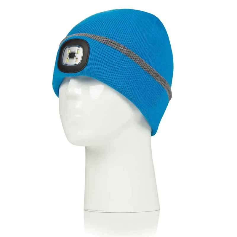 Platinum Classic LED Beanie Hat - Blue