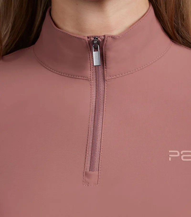 Premier Equine Prospero Long Sleeve Training Top - Rosewood-2
