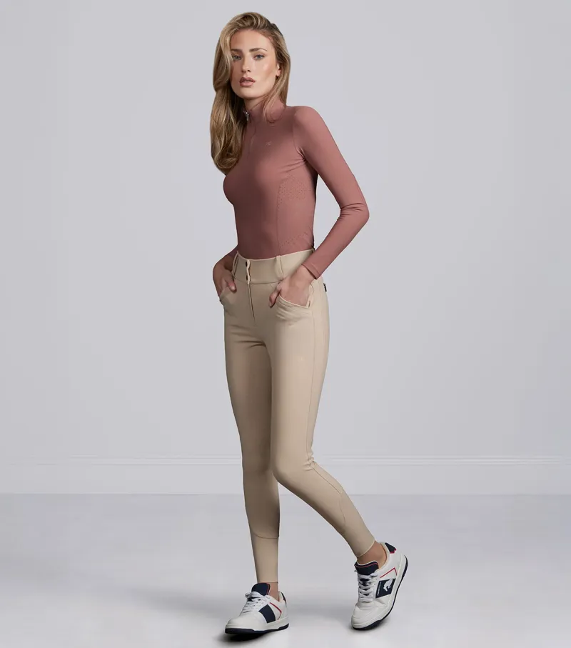Premier Equine Prospero Long Sleeve Training Top - Rosewood-5