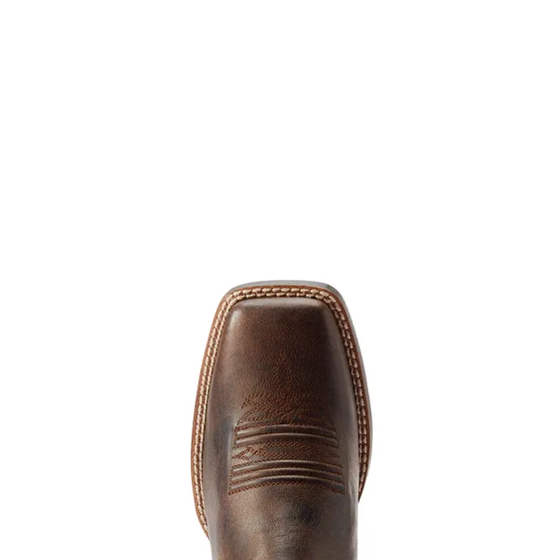 Ariat Round Up Back Zip - Worn Mocha/Raspberry-6