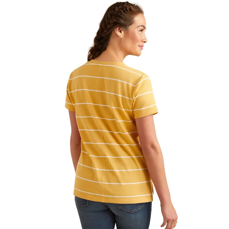 Ariat Fairford T-Shirt - Ochre/White-1