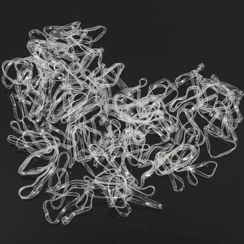 Lincoln Silicone Plaiting Bands 500 - Clear