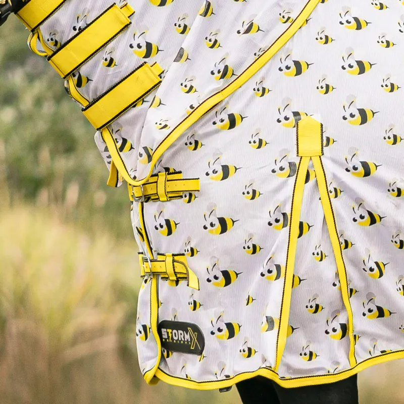 Hy StormX Original Bee Combo Fly Rug - Yellow/Black/White-1