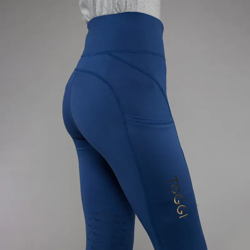 Toggi Sculptor Curzon Womens Riding Tights - Deep Blue-4