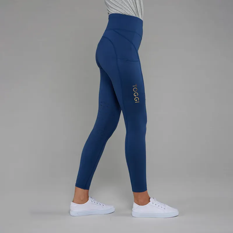 Toggi Sculptor Curzon Womens Riding Tights - Deep Blue-1