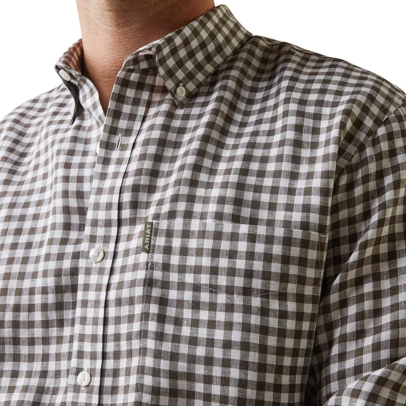 Ariat Mens Sonoma LS Shirt - Banyan Bark Check-2