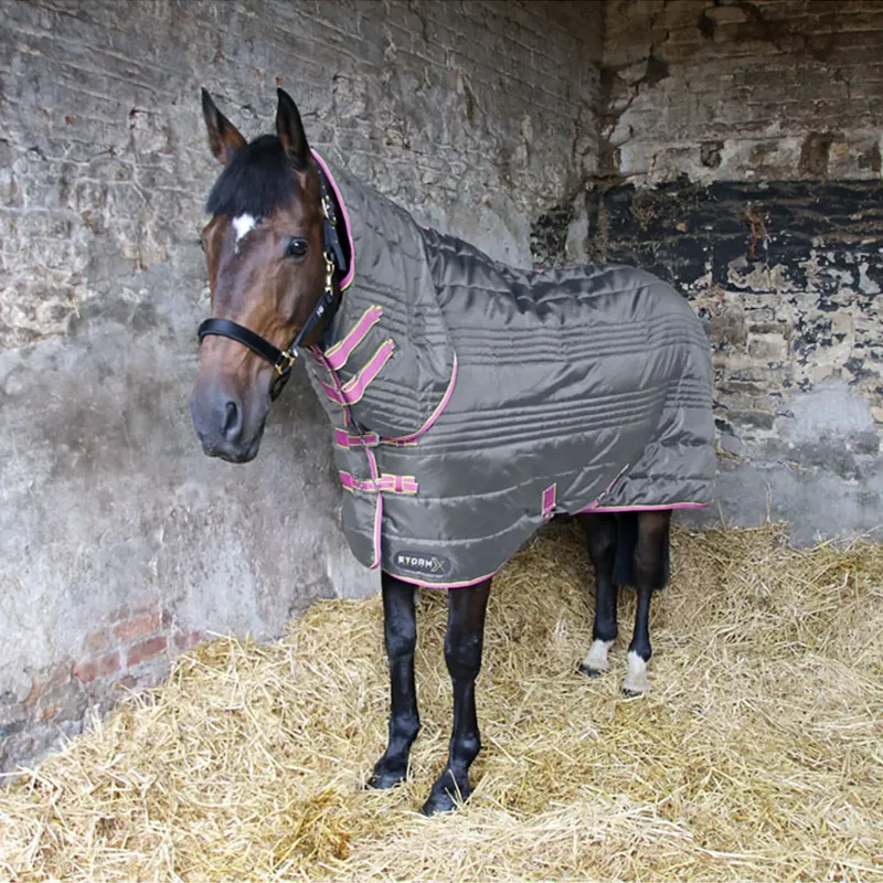 StormX Original 300g Combi Stable Rug - Grey/Yellow/Pink