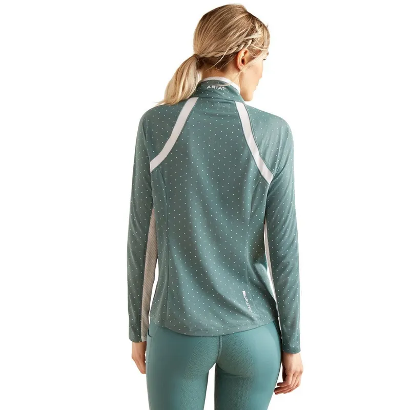 AriatTEK Sunstopper 3.0 1/4 Zip Baselayer - North Atlantic Dot-1