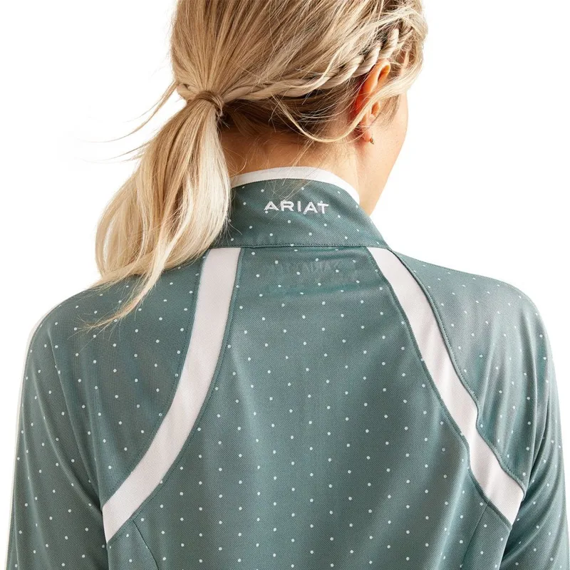 AriatTEK Sunstopper 3.0 1/4 Zip Baselayer - North Atlantic Dot-3