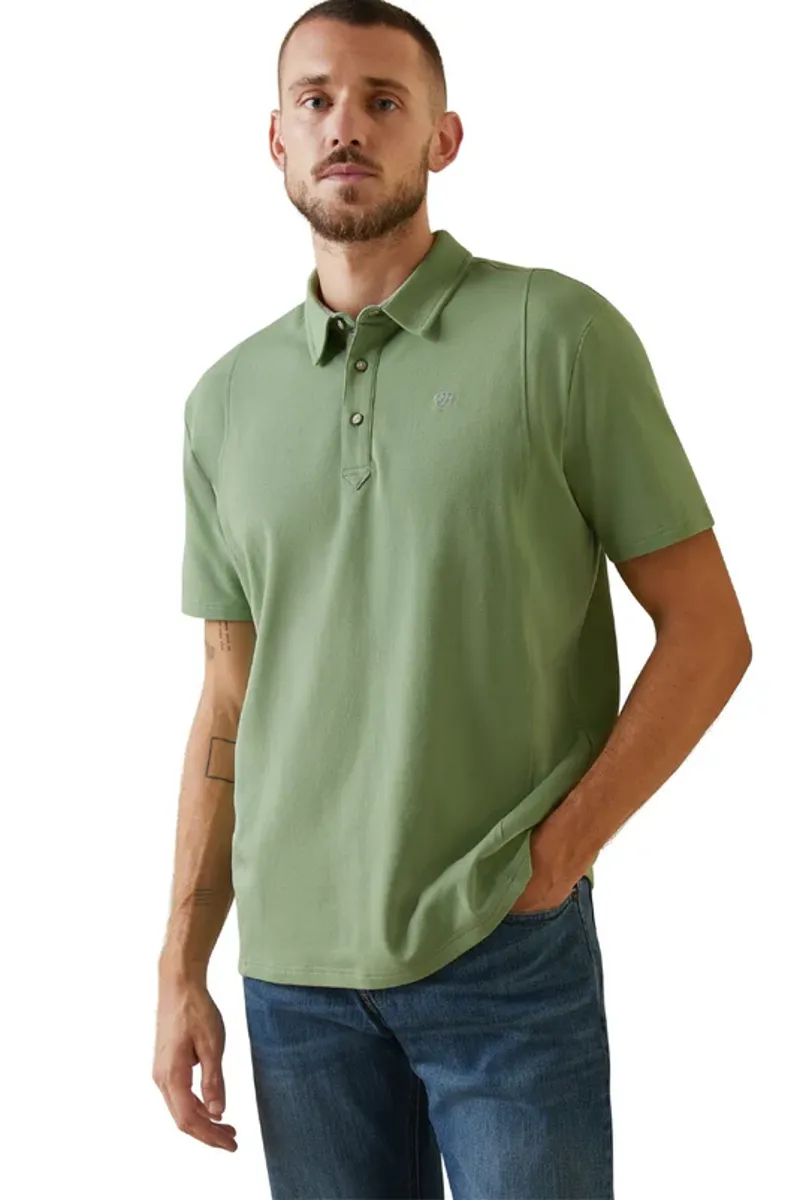 Ariat Medal Polo Shirt - Basil