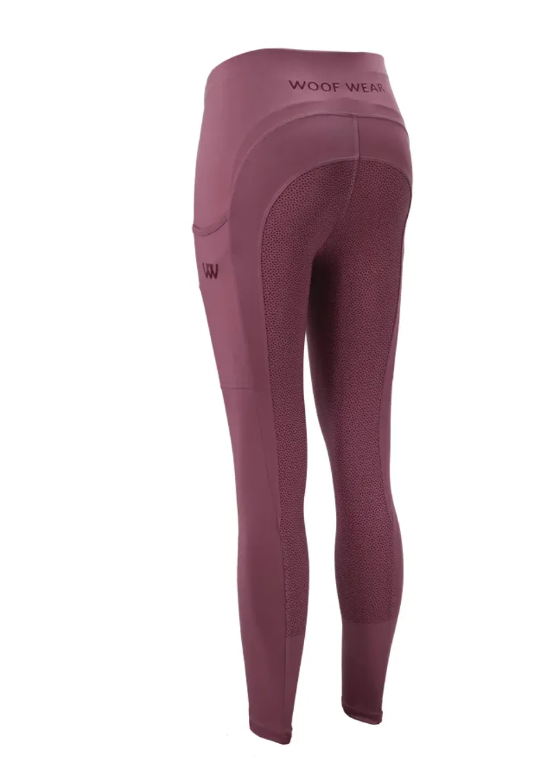Woof Wear Young Rider Pro Tights - Rose-1