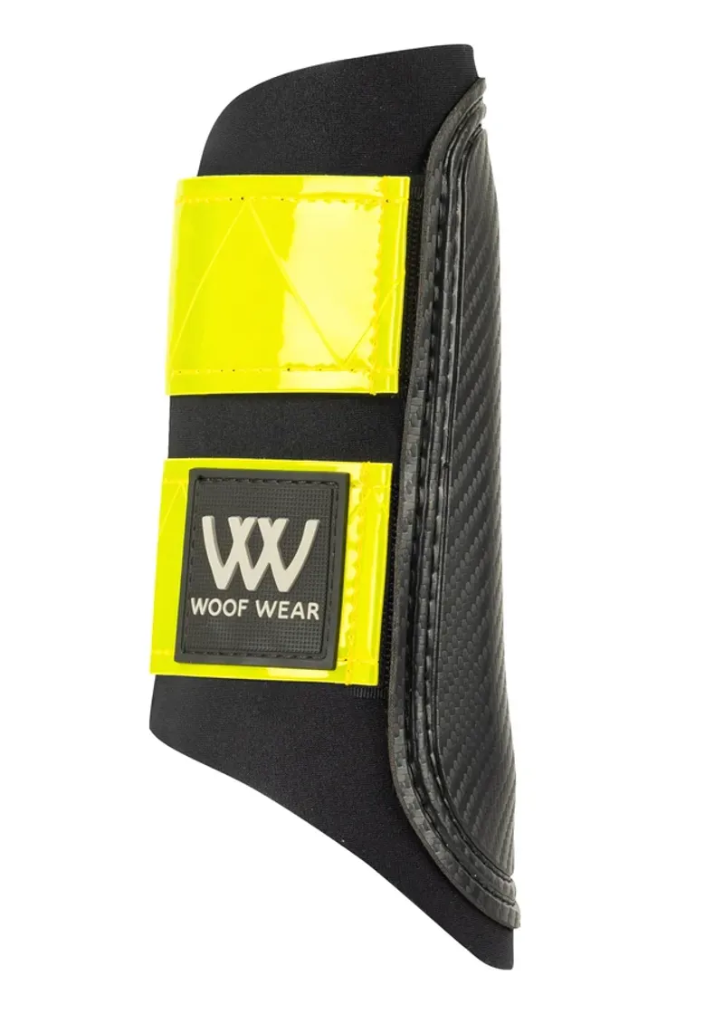 Woof Wear Club Brushing Boot - Reflective Yellow