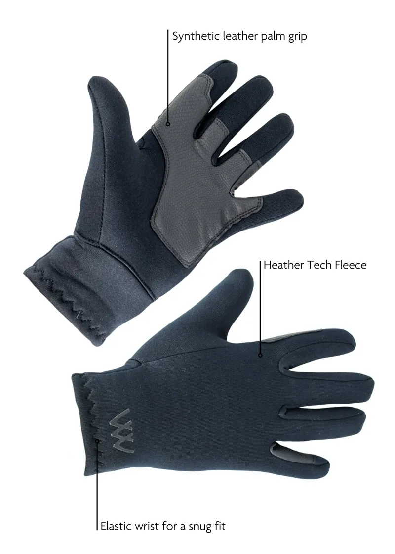 Woof Wear Young Rider Fleece Glove - Black-1