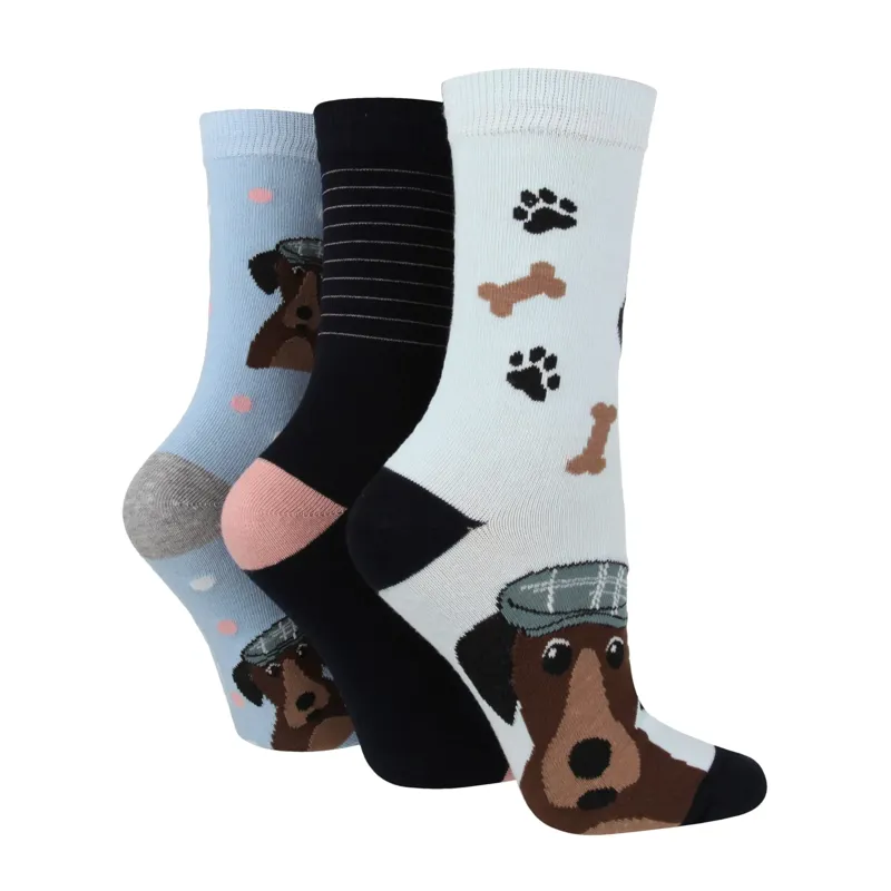 Wild Feet Crew Socks 3 Pack - Dapper Dog-1